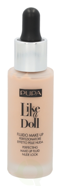 Pupa Milano Pupa Pupa Like A Doll Perfecting Make-Up Fluid SPF15 30 ml #020 Light Beige in de groep BEAUTY & HEALTH / Makeup / Make-up gezicht / Foundation bij TP E-commerce Nordic AB (C54812)