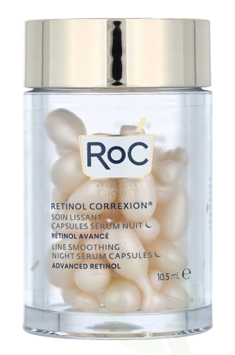 ROC Retinol Correxion Line Smoothing Night Serum 10.5 ml 30 Capsules in de groep BEAUTY & HEALTH / Huidsverzorging / Gezicht / Huidserum bij TP E-commerce Nordic AB (C55000)