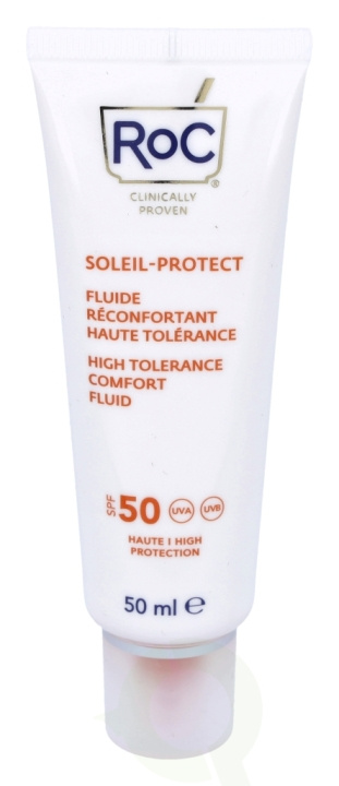 ROC Soleil-Protect High Tolerance Fluid SPF50+ 50 ml Comforts Sensitive Skin in de groep BEAUTY & HEALTH / Huidsverzorging / Zonnebank / Zonnebescherming bij TP E-commerce Nordic AB (C55002)