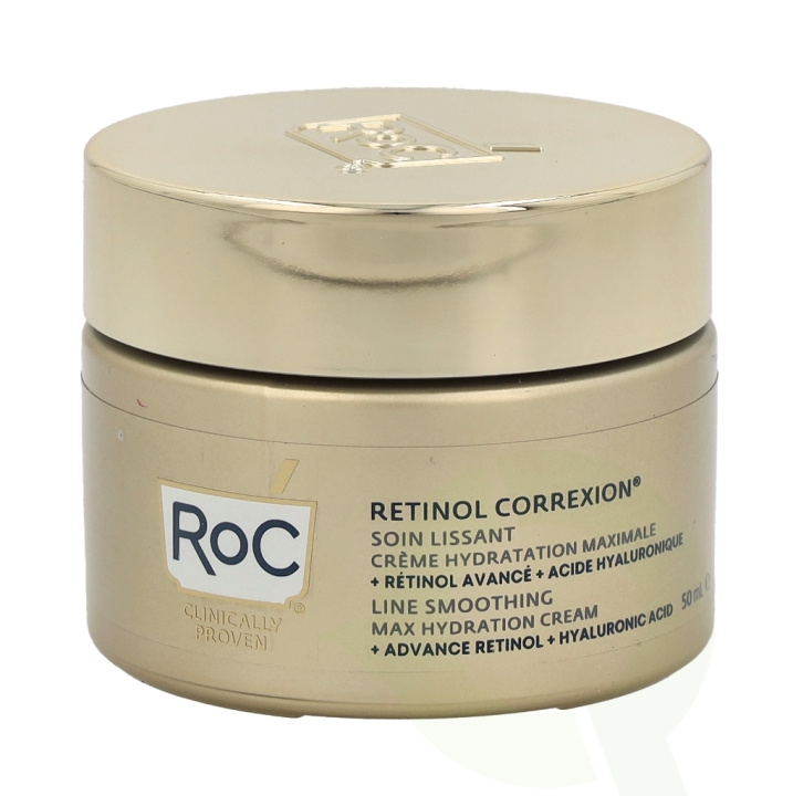 ROC Retinol Correxion Line Smoothing Max Hydration Cream 50 ml in de groep BEAUTY & HEALTH / Huidsverzorging / Gezicht / Gezichtscrèmes bij TP E-commerce Nordic AB (C55003)