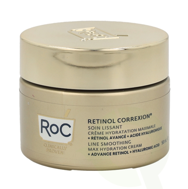 ROC Retinol Correxion Line Smoothing Max Hydration Cream 50 ml in de groep BEAUTY & HEALTH / Huidsverzorging / Gezicht / Dagcrème bij TP E-commerce Nordic AB (C55003)