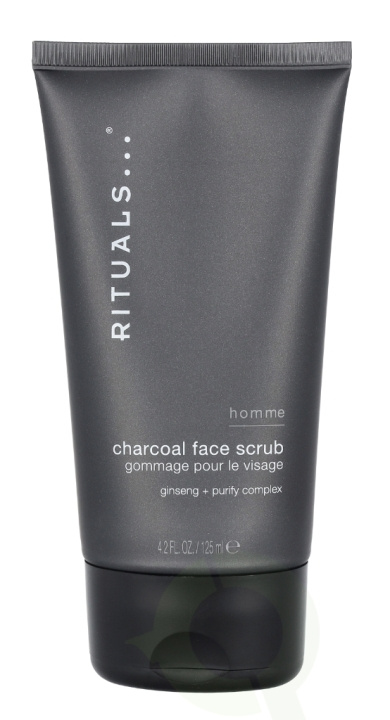 Rituals Homme Charcoal Face Scrub 125 ml Ginseng + Purity Complex in de groep BEAUTY & HEALTH / Huidsverzorging / Gezicht / Schoonmaak bij TP E-commerce Nordic AB (C55014)