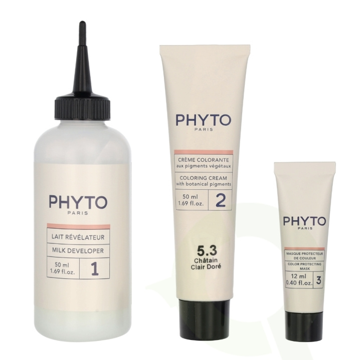 Phyto Phytocolor Permanent Color 112 ml #5.3 Light Golden Brown in de groep BEAUTY & HEALTH / Haar & Styling / Haarverzorging / Haarverf / Haarverf & Kleurbommen bij TP E-commerce Nordic AB (C55168)