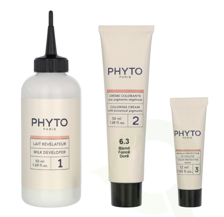Phyto Phytocolor Permanent Color 112 ml #6.3 Dark Golden Brown in de groep BEAUTY & HEALTH / Haar & Styling / Haarverzorging / Haarverf / Haarverf & Kleurbommen bij TP E-commerce Nordic AB (C55170)