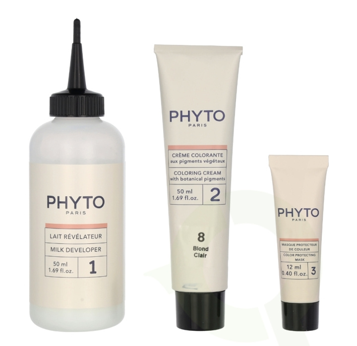 Phyto Phytocolor Permanent Color 112 ml #08 Light Blonde in de groep BEAUTY & HEALTH / Haar & Styling / Haarverzorging / Haarverf / Haarverf & Kleurbommen bij TP E-commerce Nordic AB (C55173)