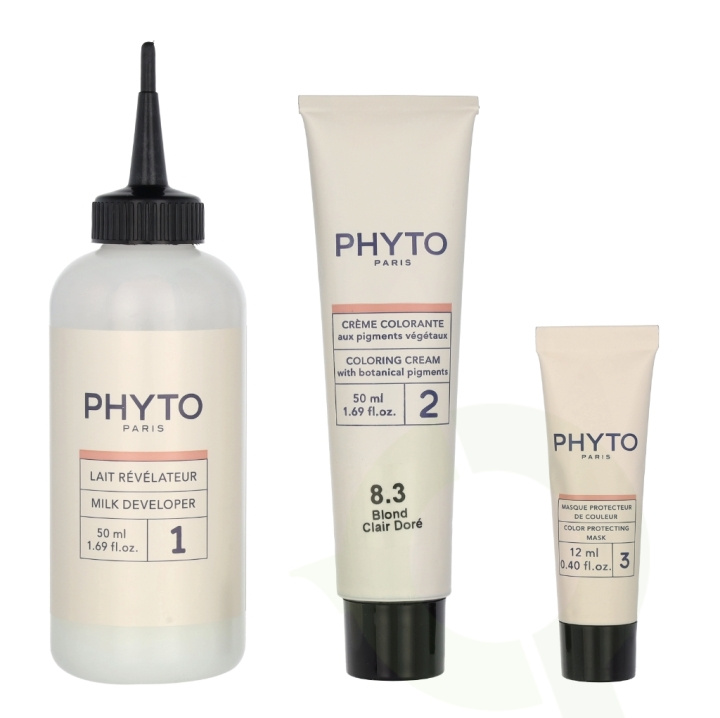 Phyto Phytocolor Permanent Color 112 ml #8.3 Light Golden Blonde in de groep BEAUTY & HEALTH / Haar & Styling / Haarverzorging / Haarverf / Haarverf & Kleurbommen bij TP E-commerce Nordic AB (C55174)