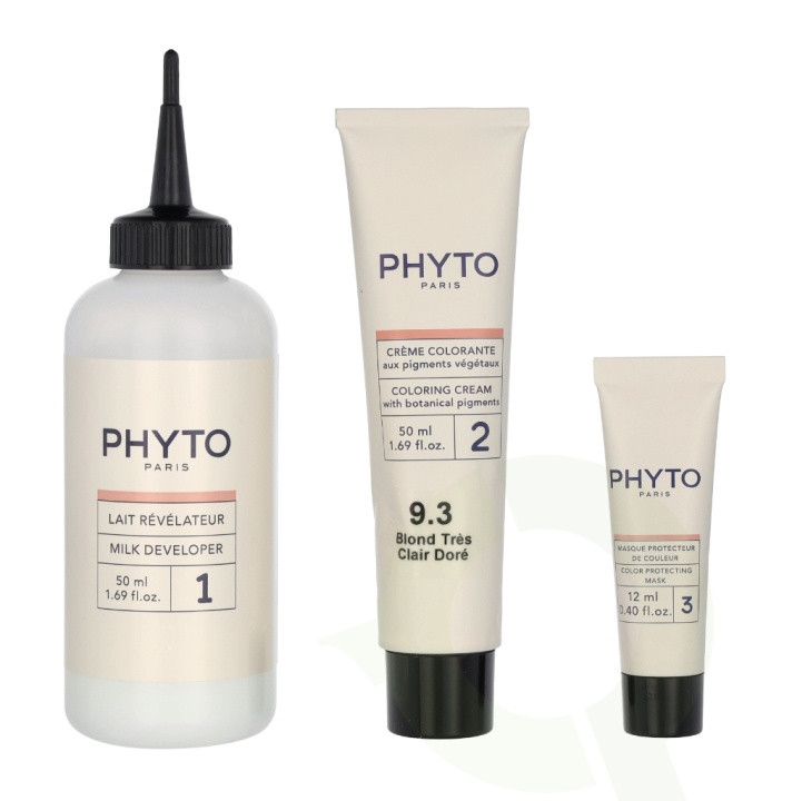 Phyto Phytocolor Permanent Color 112 ml #9.3 Golden Very Light Blond in de groep BEAUTY & HEALTH / Haar & Styling / Haarverzorging / Haarverf / Haarverf & Kleurbommen bij TP E-commerce Nordic AB (C55176)