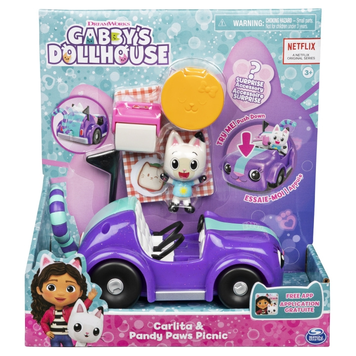 Gabby\'s Dollhouse - Carlita & Pandy Paws Picknick-lekset in de groep SPEELGOED, KINDER- & BABYPRODUCTEN / Speelgoed / Speelset bij TP E-commerce Nordic AB (C55310)