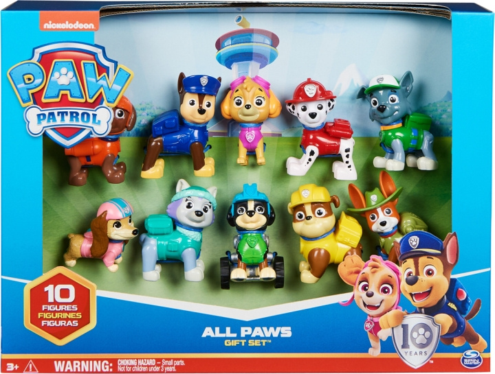 Paw Patrol figurpaket, 10 figurer in de groep SPEELGOED, KINDER- & BABYPRODUCTEN / Speelgoed / Figuren, Miniaturen & accessoires bij TP E-commerce Nordic AB (C55312)
