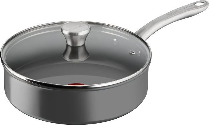 Tefal (RE)NEW+ -Sauteuse, 24 cm, keramisk beläggning, grå in de groep HUISHOUDEN & TUIN / Keukengerei / Potten & Pannen bij TP E-commerce Nordic AB (C55346)