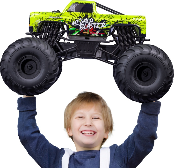 RushOne Megalo Blaster RC -fjärrstyrd terrängbil, skala 1:6 in de groep SPEELGOED, KINDER- & BABYPRODUCTEN / Op afstand bestuurbaar / Afstand bestuurbare auto\'s bij TP E-commerce Nordic AB (C55365)