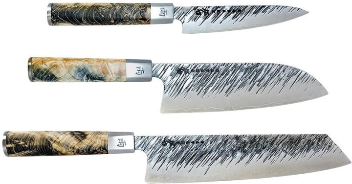Satake Ame knivset, 3st knivar in de groep HUISHOUDEN & TUIN / Keukengerei / Keukenmessen & accessoires bij TP E-commerce Nordic AB (C55369)