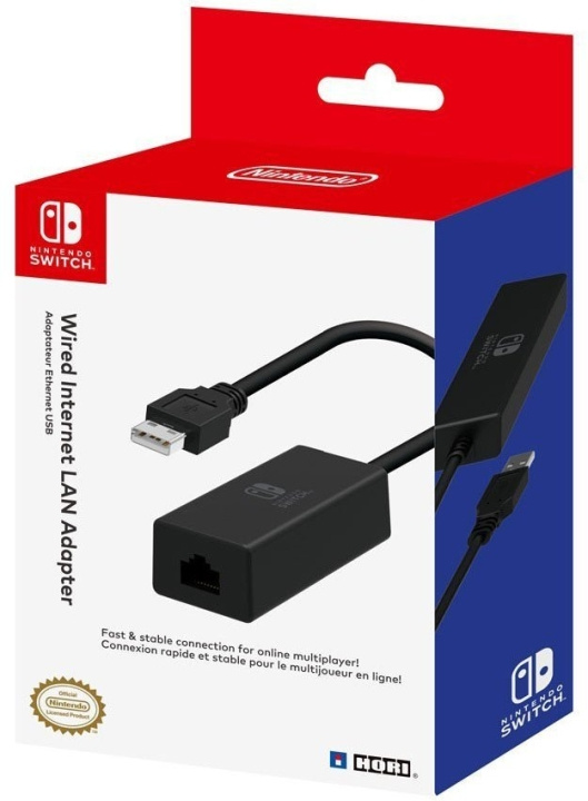 Hori Wired Internet LAN Adapter -nätadapter för kabelanslutning till internet, Switch. in de groep HOME ELECTRONICS / Spelconsoles en accessoires / Nintendo Switch / Accessoires bij TP E-commerce Nordic AB (C56097)