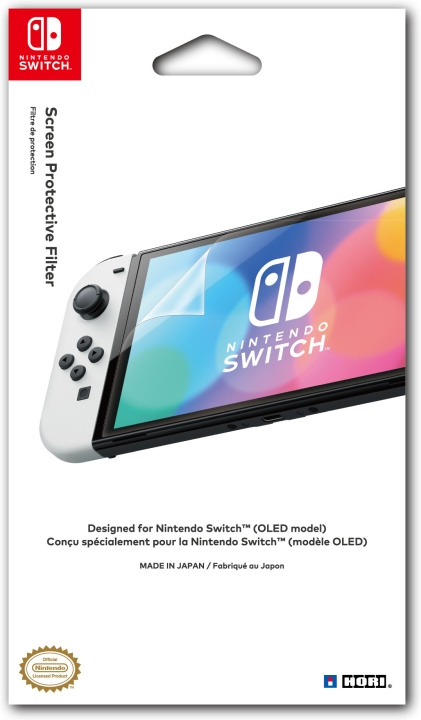 Hori Screen Skyddande Filter - skyddsfilm, Switch OLED in de groep HOME ELECTRONICS / Spelconsoles en accessoires / Nintendo Switch / Accessoires bij TP E-commerce Nordic AB (C56105)