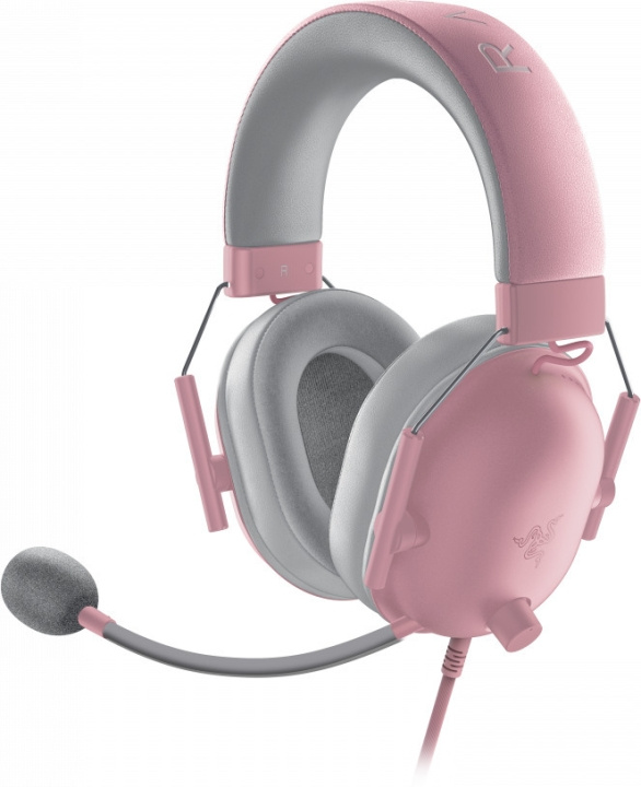 Razer Blackshark V2 X Gaming Headset, Rosa in de groep COMPUTERS & RANDAPPARATUUR / GAMING / Koptelefoon bij TP E-commerce Nordic AB (C56126)