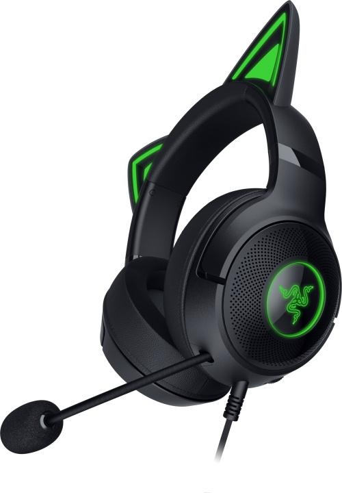 Razer Kraken Kitty V2 Gaming Headset, Svart in de groep COMPUTERS & RANDAPPARATUUR / GAMING / Koptelefoon bij TP E-commerce Nordic AB (C56141)