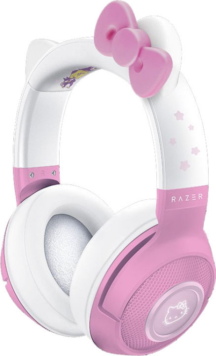 Razer Kraken Kitty V2 Bluetooth Hello Kitty Edition spelheadset, rosa in de groep COMPUTERS & RANDAPPARATUUR / GAMING / Koptelefoon bij TP E-commerce Nordic AB (C56149)