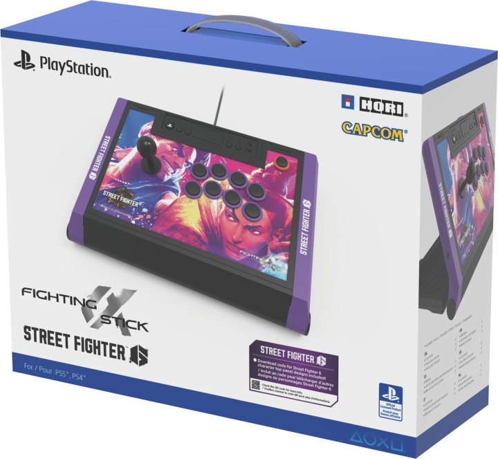 Hori Fighting Stick Alpha - Spelkontroll för Street Fighter 6, PS4 / PS5 / PC in de groep HOME ELECTRONICS / Spelconsoles en accessoires / Sony PlayStation 5 bij TP E-commerce Nordic AB (C56163)