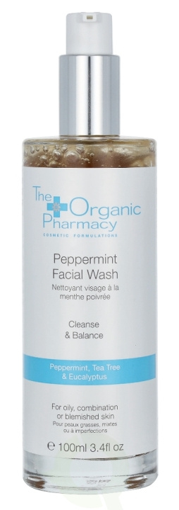 The Organic Pharmacy Peppermint Facial Wash 100 ml For Oily , Combination or blemished skin in de groep BEAUTY & HEALTH / Huidsverzorging / Gezicht / Schoonmaak bij TP E-commerce Nordic AB (C56191)