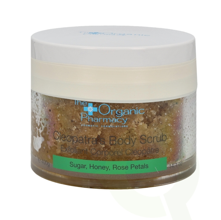 The Organic Pharmacy Cleopatra\'s Body Scrub 400 g Sugar, Honey & Rose Petals in de groep BEAUTY & HEALTH / Huidsverzorging / Gezicht / Scrub / Peeling bij TP E-commerce Nordic AB (C56239)
