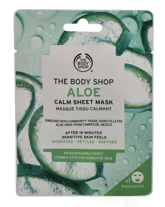 The Body Shop Sheet Mask 18 ml Calm - Aloe in de groep BEAUTY & HEALTH / Huidsverzorging / Gezicht / Maskers bij TP E-commerce Nordic AB (C56335)