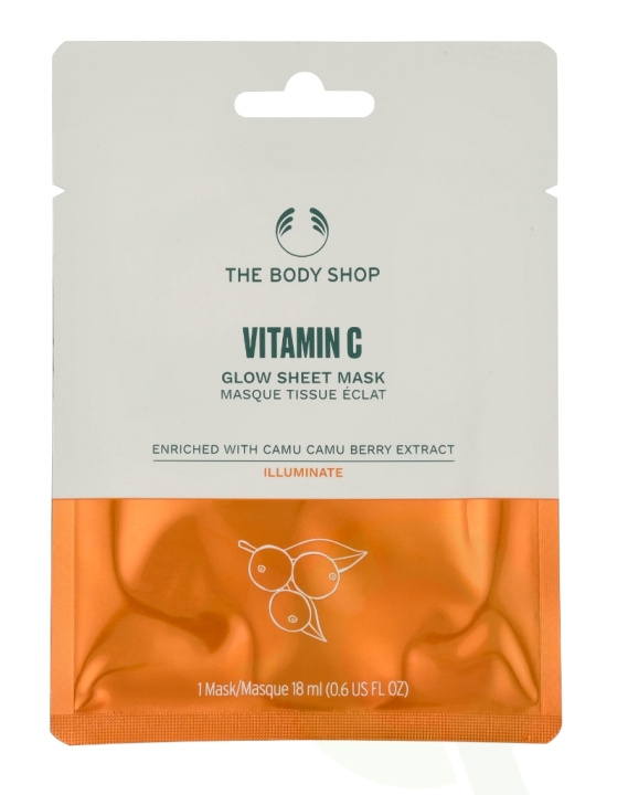 The Body Shop Sheet Mask 18 ml Vitamin C Glow in de groep BEAUTY & HEALTH / Huidsverzorging / Gezicht / Maskers bij TP E-commerce Nordic AB (C56338)