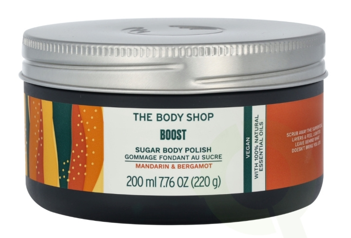 The Body Shop Boost Sugar Body Polish 200 ml Mandarin & Bergamot in de groep BEAUTY & HEALTH / Huidsverzorging / Gezicht / Scrub / Peeling bij TP E-commerce Nordic AB (C56357)