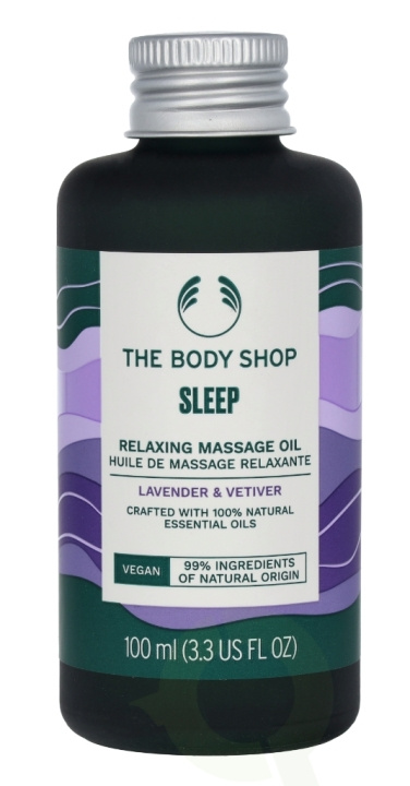 The Body Shop Sleep Relaxing Massage Oil 100 ml Lavender & Vetiver in de groep BEAUTY & HEALTH / Huidsverzorging / Lichaamsverzorging / Lichaamsolie bij TP E-commerce Nordic AB (C56372)