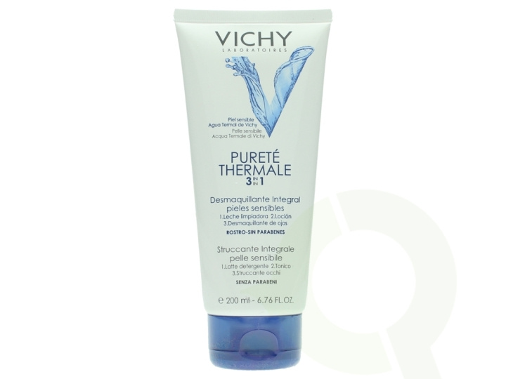 Vichy Purete Thermale 3In1 One Step Cleanser 200 ml Sensitive Skin - 1.Cleansing Milk, 2.Toner, 3.Eye Make-up Remover in de groep BEAUTY & HEALTH / Huidsverzorging / Gezicht / Schoonmaak bij TP E-commerce Nordic AB (C56603)