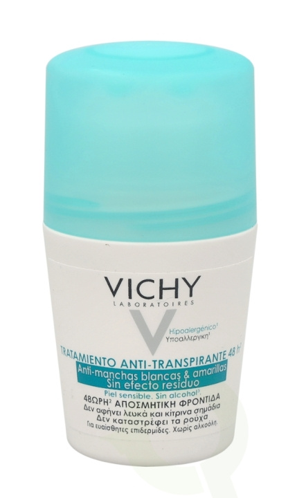 Vichy 48Hr Anti-Perspirant Roll-On 50 ml Sensitive Skin - Alcohol-Free in de groep BEAUTY & HEALTH / Geuren & Parfum / Deodorant / Deodorant voor mannen bij TP E-commerce Nordic AB (C56616)