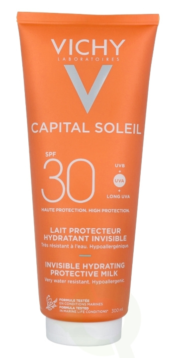 Vichy Capital Soleil Fresh Protective Milk SPF30 300 ml in de groep BEAUTY & HEALTH / Huidsverzorging / Zonnebank / Zonnebescherming bij TP E-commerce Nordic AB (C56628)