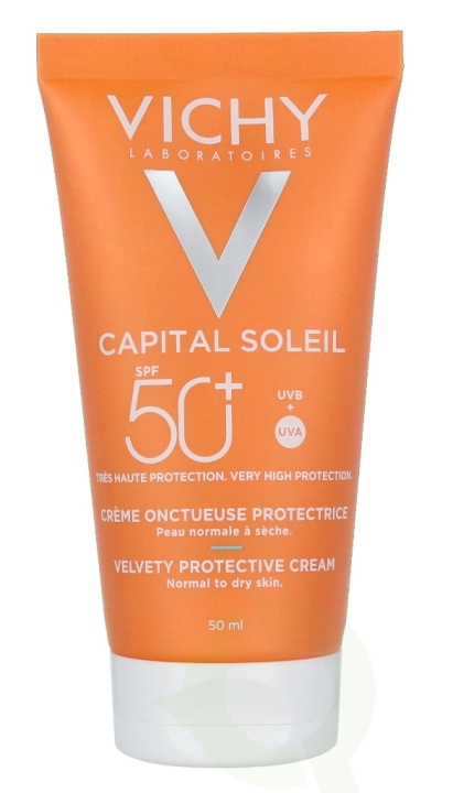 Vichy Ideal Soleil Velvety Cream Complexion SPF50 50 ml Waterproof in de groep BEAUTY & HEALTH / Huidsverzorging / Zonnebank / Zonnebescherming bij TP E-commerce Nordic AB (C56630)