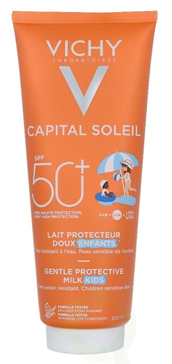 Vichy Ideal Soleil Kids Gentle Milk SPF50+ 300 ml in de groep BEAUTY & HEALTH / Huidsverzorging / Zonnebank / Zonnebescherming bij TP E-commerce Nordic AB (C56638)