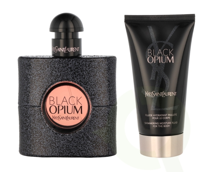 Yves Saint Laurent YSL Black Opium Giftset 100 ml EDP 50 ml/Body Lotion 50 ml/Travel Selection in de groep BEAUTY & HEALTH / Cadeausets / Cadeausets voor haar bij TP E-commerce Nordic AB (C56823)