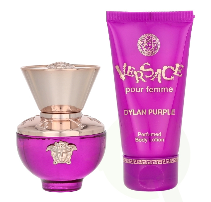 Versace Dylan Purple Pour Femme Giftset 80 ml Edp Spray 30ml/BodyLotion 50ml in de groep BEAUTY & HEALTH / Cadeausets / Cadeausets voor haar bij TP E-commerce Nordic AB (C56883)