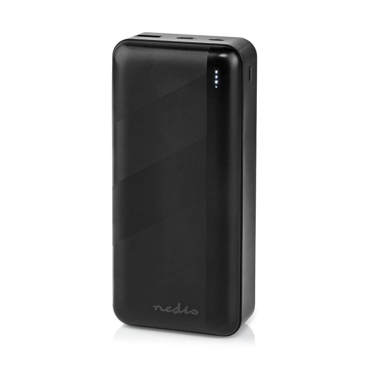Nedis Powerbank | 30000 mAh | 1.5 / 2.0 / 3.0 A | Outputs: 2 | Output: 1x USB-A / 1x USB-C™ | Inputs: 1x Micro USB / 1x USB-C™ | PD3.0 20W | Lithium-Polymeer in de groep SMARTPHONE & TABLETS / Opladers & Kabels / Powerbanks bij TP E-commerce Nordic AB (C57001)