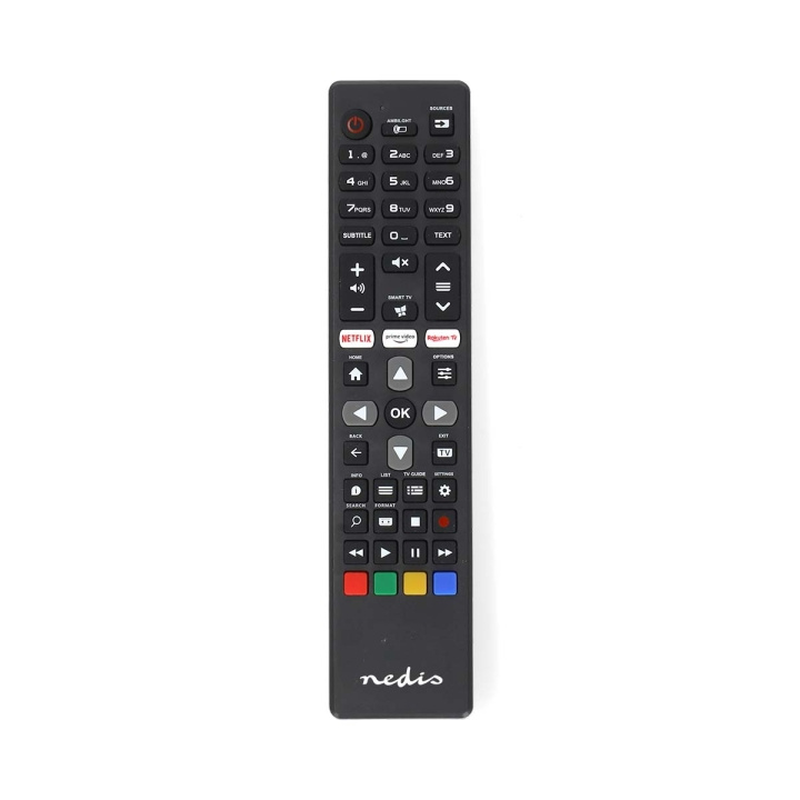 Nedis Vervangende Afstandsbediening | Geschikt voor: Philips | Voorgeprogrammeerd | 1 Apparaat | Amazon Prime / Netflix Knop / Rakuten TV Button / Smart Hub Knop | Infrarood | Zwart in de groep HOME ELECTRONICS / Audio & Beeld / TV & Accessoires / Afstandsbedieningen bij TP E-commerce Nordic AB (C57016)