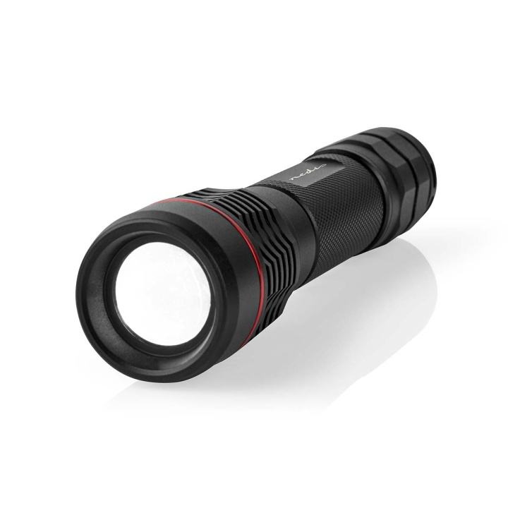 Nedis LED-Zaklamp | Batterij Gevoed | 3.7 V DC | 10 W | N/A | Incl. batterij(en) | Oplaadbaar | Nominale lichtstroom: 1000 lm | Lichtbereik: 200 m | Stralingshoek: 10 ° in de groep SPORT, VRIJE TIJD & HOBBY / Zaklampen & Hoofdlampen / Zaklampen bij TP E-commerce Nordic AB (C57027)