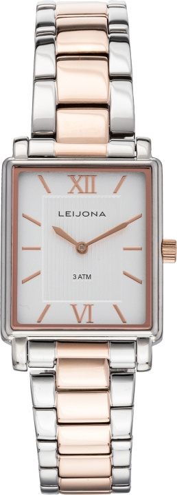 Leijona 5171-4344 - armbandsklocka, 24 mm, silver / roséguld in de groep SPORT, VRIJE TIJD & HOBBY / Accessoires / Klokken bij TP E-commerce Nordic AB (C57119)