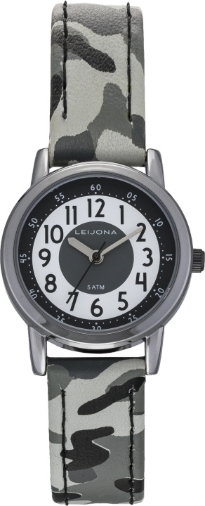 Leijona 5223-858 armbandsur, 28 mm, grå in de groep SPORT, VRIJE TIJD & HOBBY / Accessoires / Klokken bij TP E-commerce Nordic AB (C57180)
