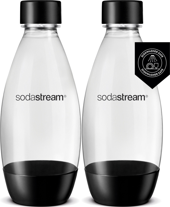 Sodastream DWS Fuse dricksflaska, svart, 2 st in de groep HUISHOUDEN & TUIN / Huishoudelijke apparaten / Water & Sap / Carbonatatiemachines / Accessoires bij TP E-commerce Nordic AB (C57319)