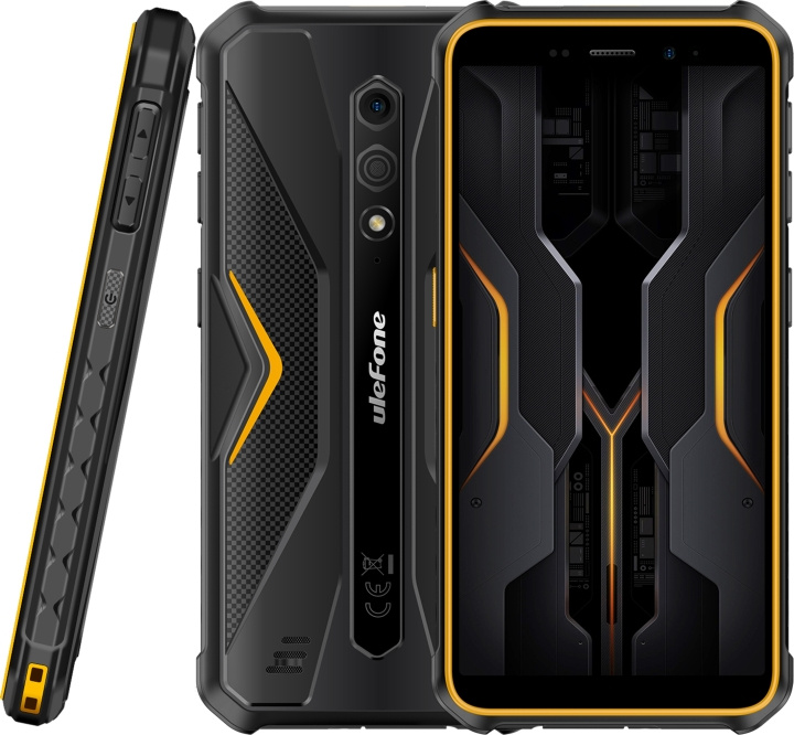 Ulefone Armor X12 Pro telefon, 64/4GB, svart/orange in de groep SMARTPHONE & TABLETS / Mobiele telefoons & smartphones bij TP E-commerce Nordic AB (C57331)