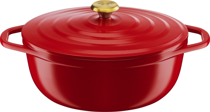 Tefal Air-gjutjärnsgryta, 5,7 L, röd in de groep HUISHOUDEN & TUIN / Keukengerei / Potten & Pannen bij TP E-commerce Nordic AB (C57454)