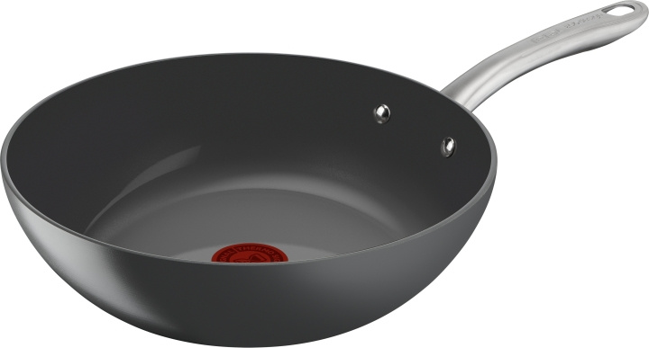 Tefal wokpanna, 28 cm, keramisk beläggning, grå in de groep HUISHOUDEN & TUIN / Keukengerei / Koekenpannen bij TP E-commerce Nordic AB (C57456)