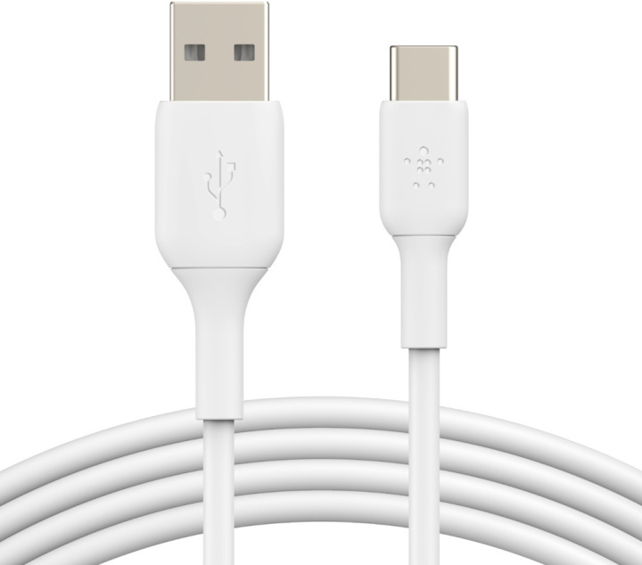 Belkin BOOST CHARGE™ USB-A - USB-C-kabel, 2m, vit in de groep COMPUTERS & RANDAPPARATUUR / Computerkabels / USB / USB-C bij TP E-commerce Nordic AB (C57672)