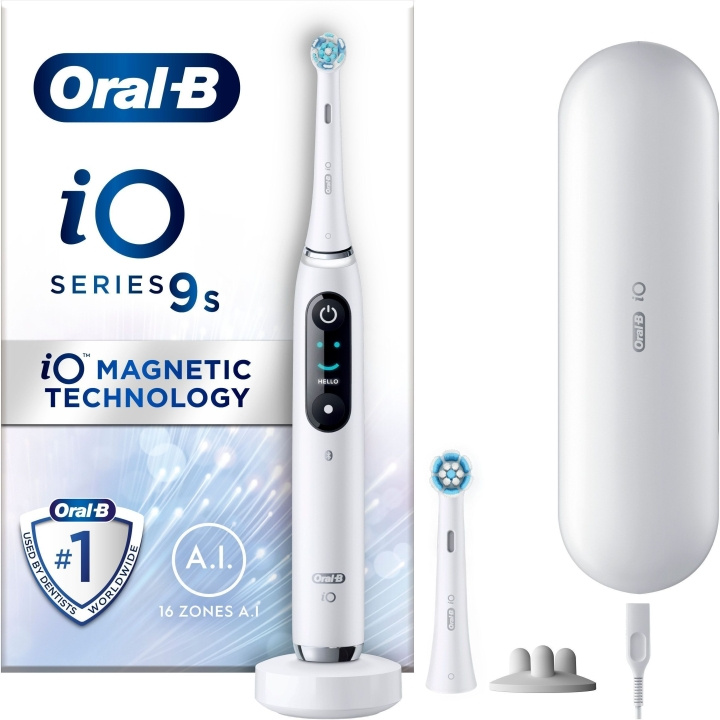 Oral B iO Series 9 - elektrisk tandborste, vit in de groep BEAUTY & HEALTH / Mondverzorging / Elektrische tandenborstels bij TP E-commerce Nordic AB (C57681)