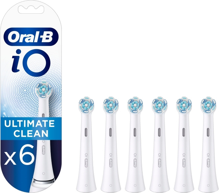 Oral B iO Ultimate Clean - borsthuvud, vit, 6 stycken in de groep BEAUTY & HEALTH / Mondverzorging / Elektrische tandenborstelaccessoires bij TP E-commerce Nordic AB (C57742)