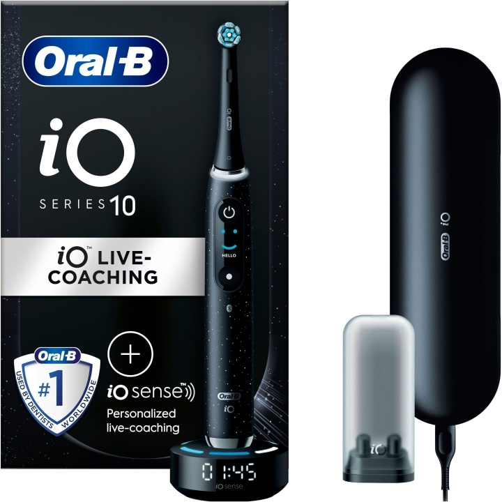 Oral B iO 10 - elektrisk tandborste, svart in de groep BEAUTY & HEALTH / Mondverzorging / Elektrische tandenborstels bij TP E-commerce Nordic AB (C57751)