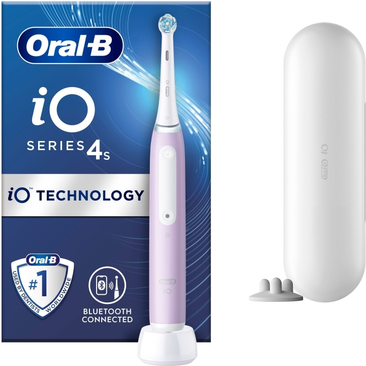 Oral B iO Series 4s - eltandborste, lavendel in de groep BEAUTY & HEALTH / Mondverzorging / Elektrische tandenborstels bij TP E-commerce Nordic AB (C57760)