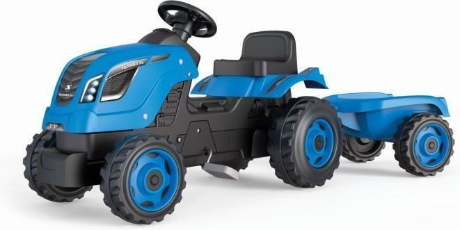 Smoby SAS Smoby Farmer XL - blå traktor och släpvagn in de groep SPEELGOED, KINDER- & BABYPRODUCTEN / Buitenspeelgoed / Tuinspeelgoed bij TP E-commerce Nordic AB (C57780)